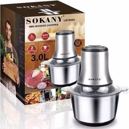 Sokany LB7005A Stainless-Steel 3L Food Chopper