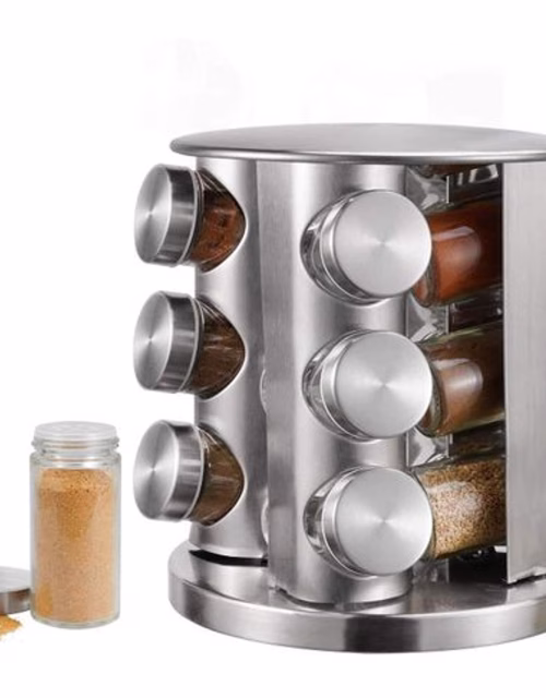 Countertop 12pcs Rotating Spice Rack