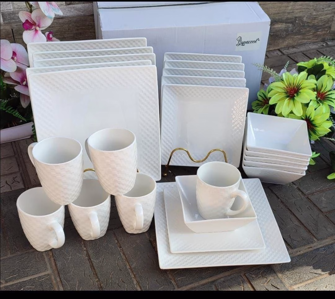 Merrina 24Pcs Square Dinner Set - Image 2