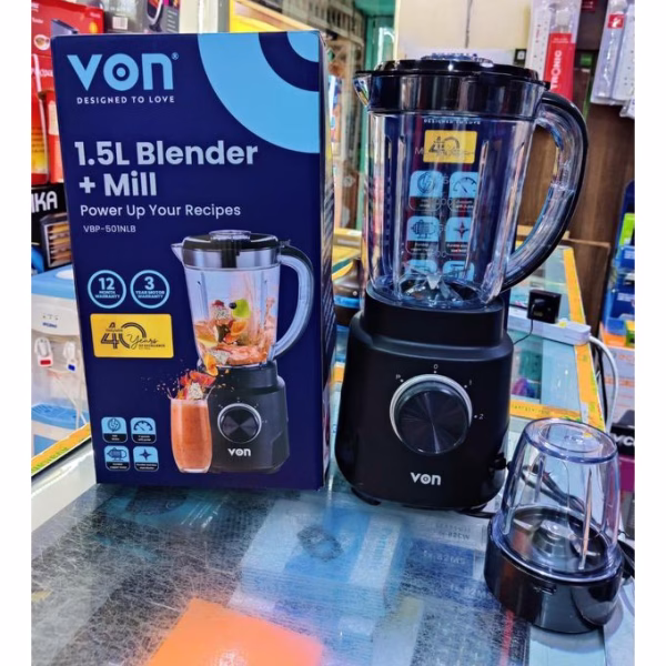 VON VBP-50INLB 1.5L Blender With Mill - Image 2