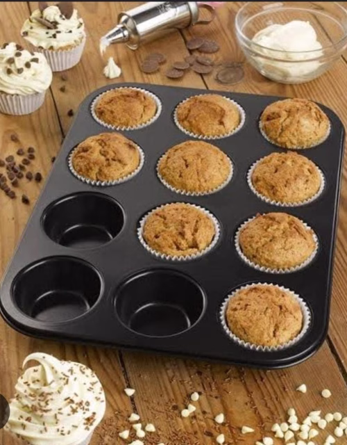12 Hole Non-Stick Cupcake Baking/Muffin Tray