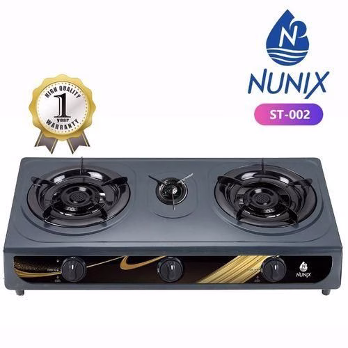 Nunix ST-002 3 Burner Tabletop Gas cooker