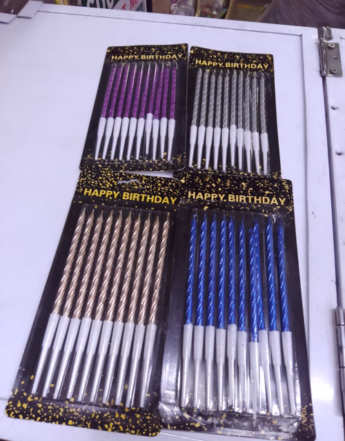 10Pcs Birthday Thread Candles
