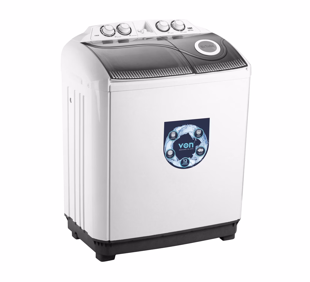 VON VWM-11TALK 11KG Twin Tub Washing Machine