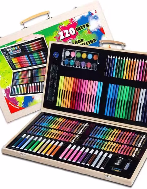220Pcs Painting & Drawing Coloring/Art Set