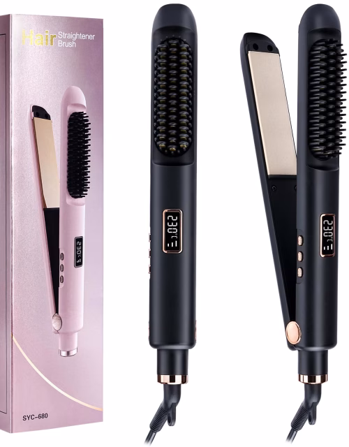 Nunix SYC-680 2-IN-1 Hair Straightener/Flat Iron