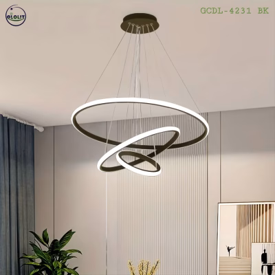 Glolit GCDL-4230 3-in-1 Ring Chandeliers