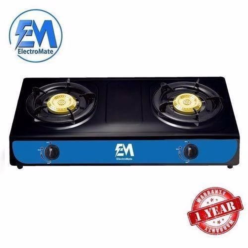 Electromate Black 2 Burner Tabletop Cooker