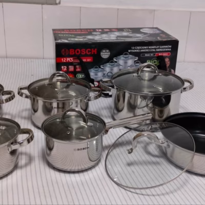 Bosch 12Pcs Stainless Steel Cookware Set