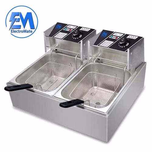 Electromate 12L Double Deep Fryer