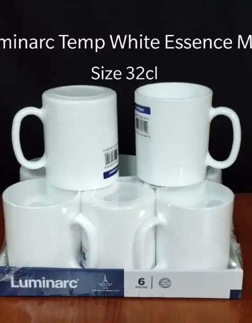 Luminarc 6 Pcs White Essence Cup Set
