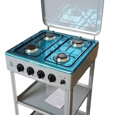 Eurochef EC-6024 4 Burner Standing Cooker With Shelves