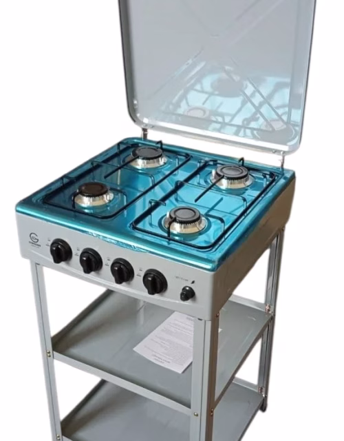 Eurochef EC-6024 4 Burner Standing Cooker With Shelves