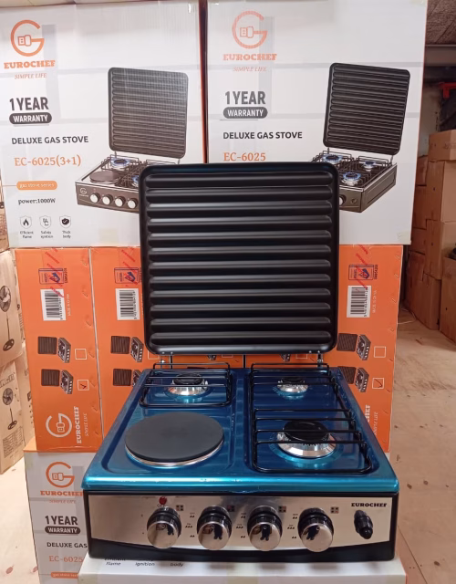 Eurochef EC6025 3-Gas+1-Electric Tabletop Cooker