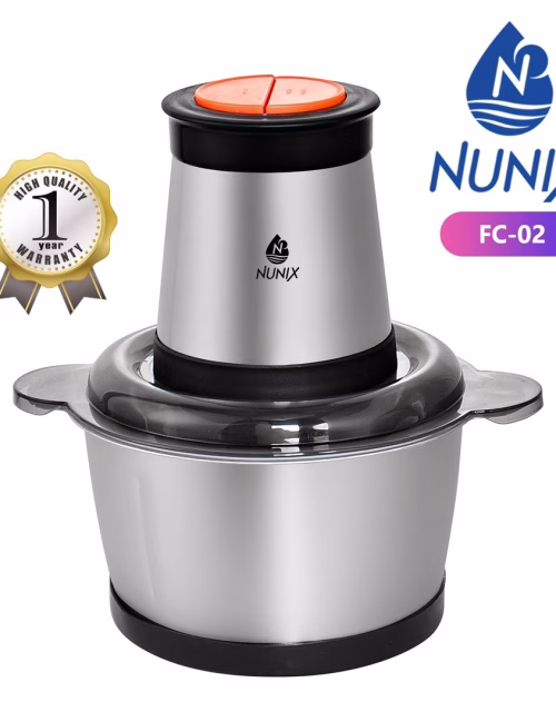 Nunix FC-02 2L Stainless Steel Food Chopper