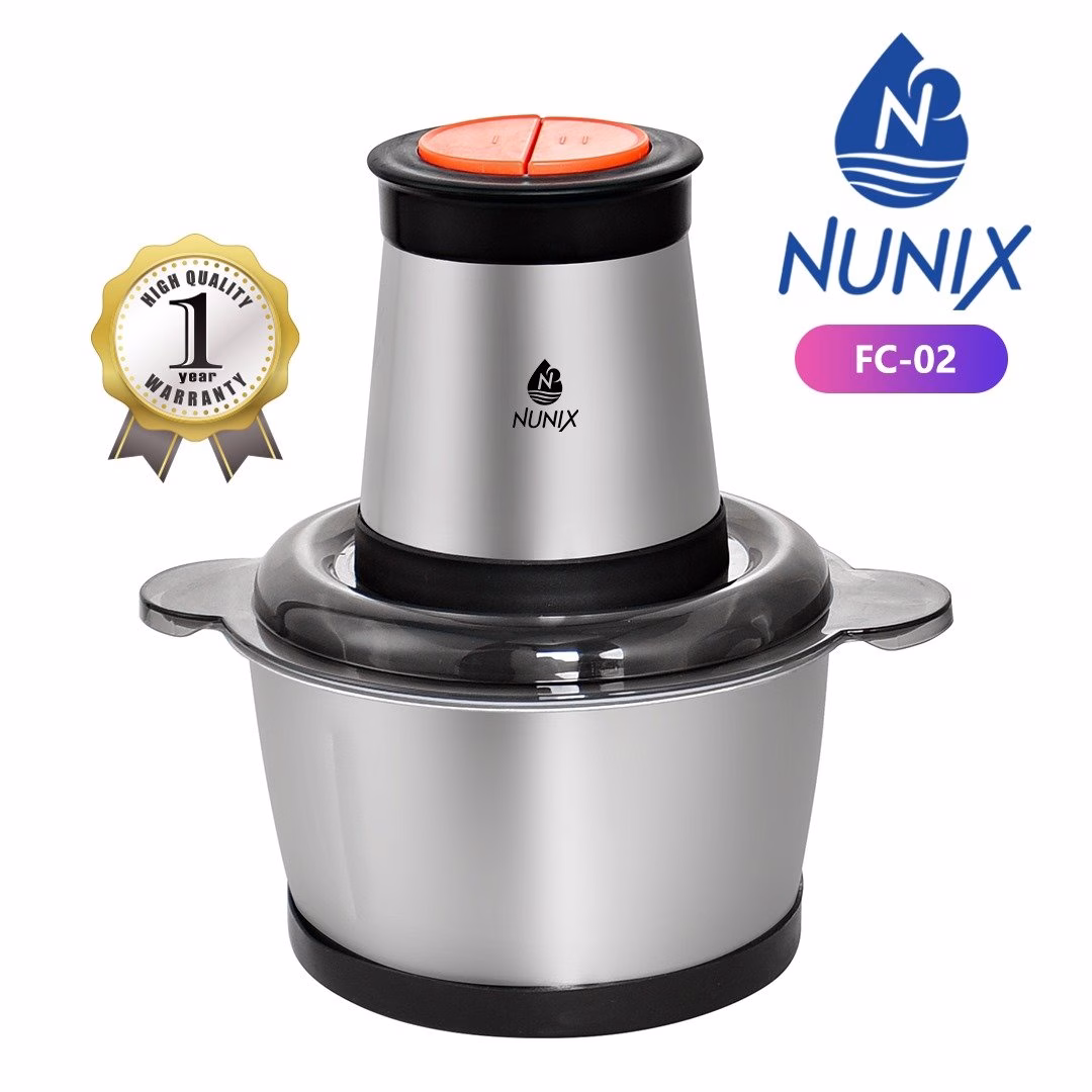 Nunix FC-02 2L Stainless Steel Food Chopper