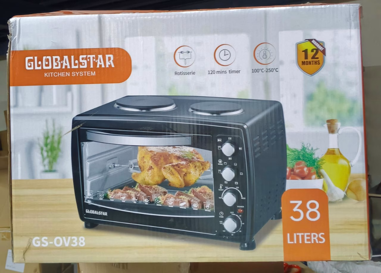Globalstar GS-0V38 38L Rotisserie Oven With Double Hotplates - Image 2