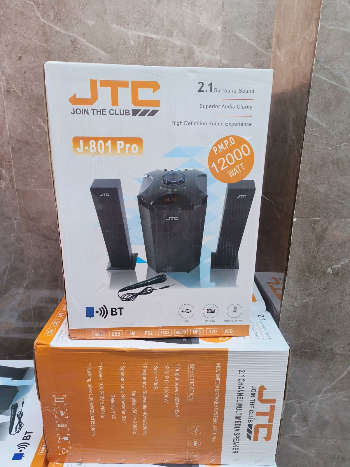 JTC J-801 PRO 2.1ch Multimedia Subwoofer Systems - Image 2