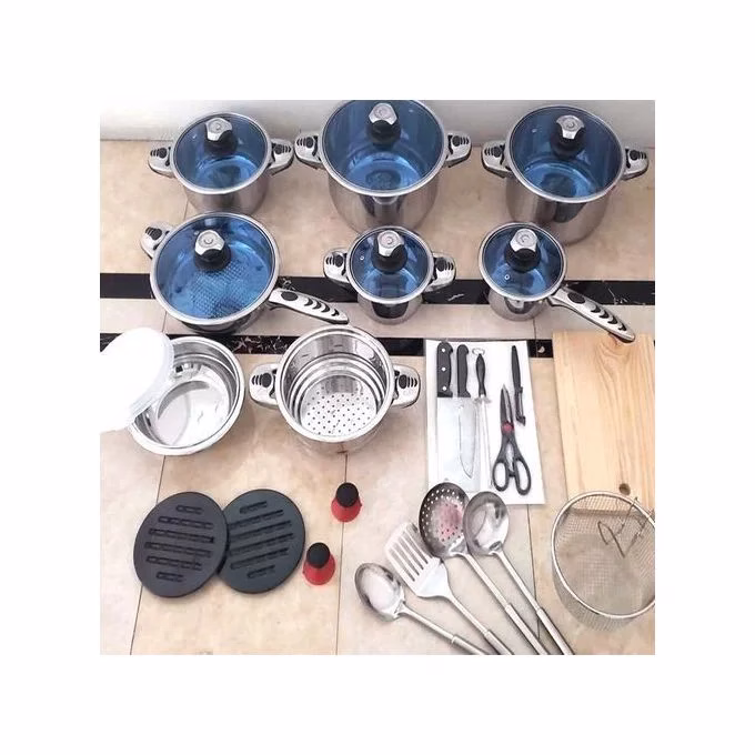 Marwa 30pcs Stainless-Steel Cookware sets - Image 4