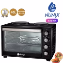 Nunix E40-RH 40L Rotisserie Oven With Double Hotplates