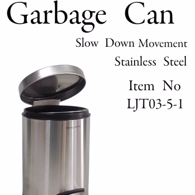 Redberry Soft-Close Stainless-Steel Garbage Cans