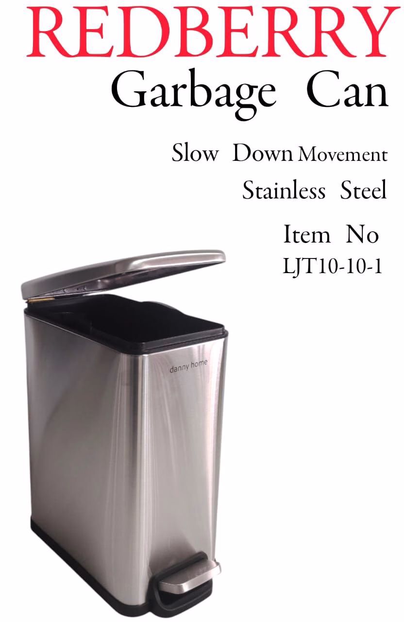Redberry Soft-Close Stainless-Steel Garbage Cans - Image 4