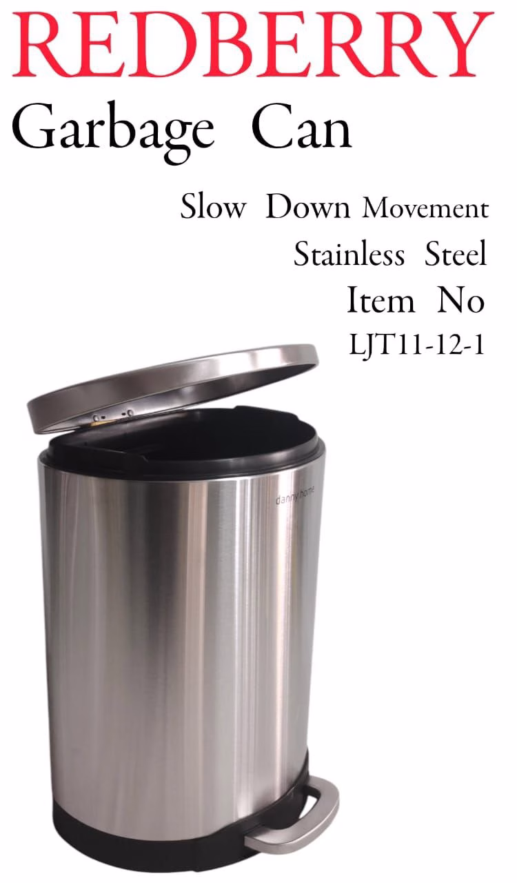 Redberry Soft-Close Stainless-Steel Garbage Cans - Image 3