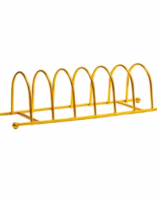 7 Slot Golden Plate Stand