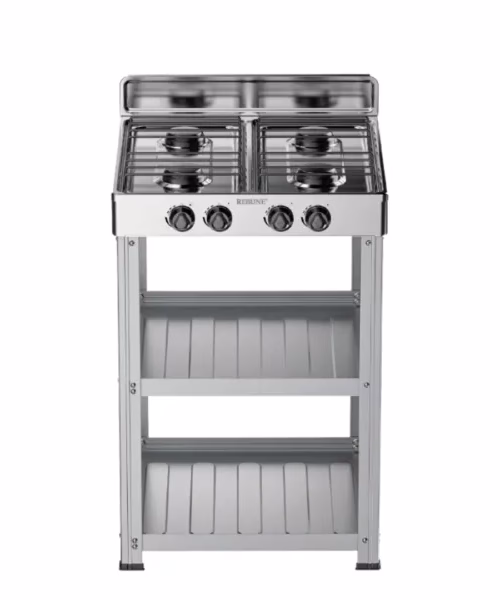 Rebune RE-4-066 4-Gas Burner Cooker with Shelves