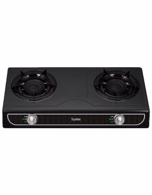 Syinix Black 2 Burner Tabletop Gas cookers