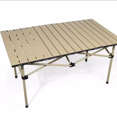 Folding Aluminum Camping Table with Carrying Case
