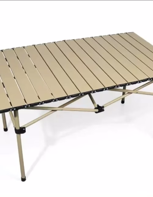 Folding Aluminum Camping Table with Carrying Case