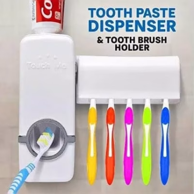 Generic Toothpaste Dispenser With Toothbrush Holder