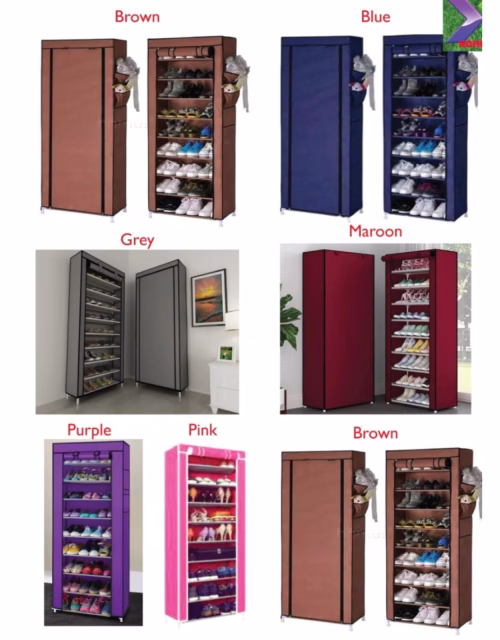 10 Layer Portable Shoe Rack