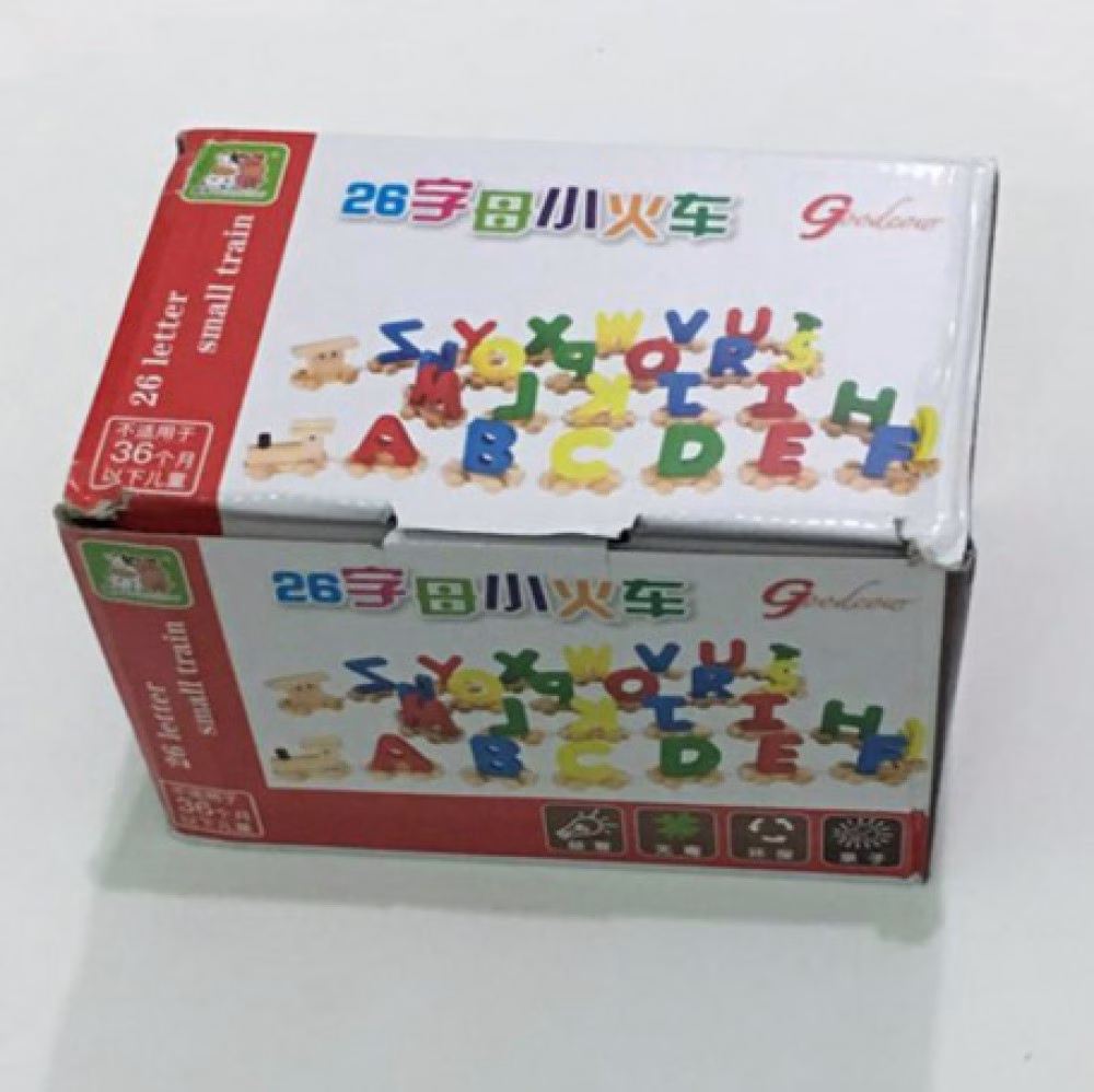 Colored Letters Wooden Train - Image 2