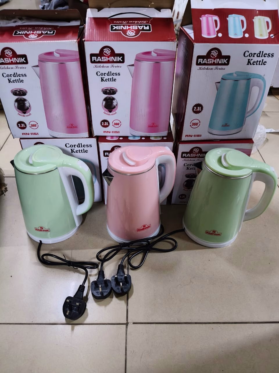 Rashnik 2.3L Cordless Electric Kettle - Image 3