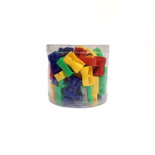50 Pcs Multi-Colored Pencil Sharpeners