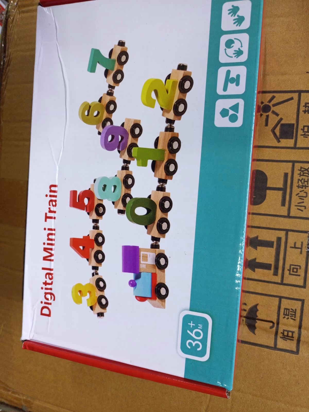 Colored Letters Wooden Train - Image 4