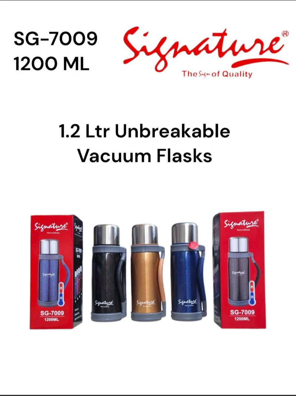 Signature SG-7009 1.2L Vacuum Flask
