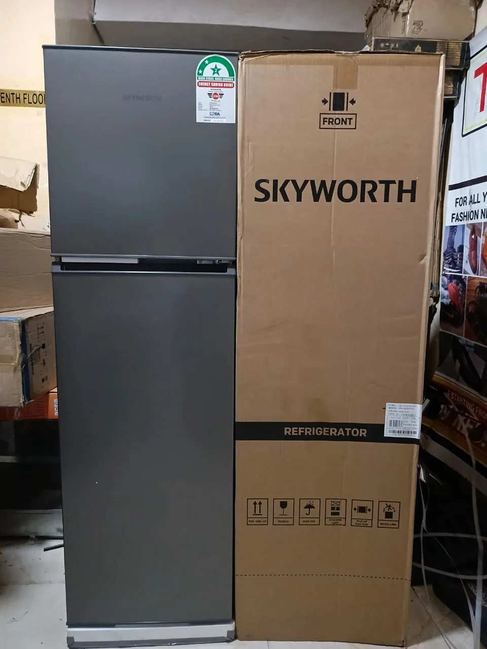 Skyworth 158L Double Door Refrigerator - Image 3