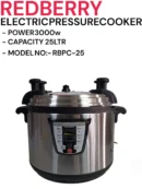 Redberry RBPC -25 25L Commercial Electric Pressure Cooker