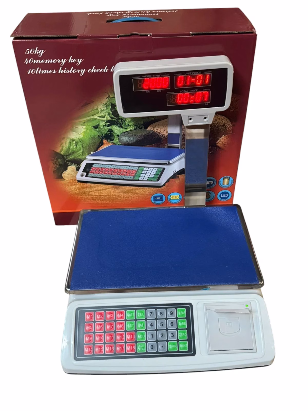 ACS 50KG Digital Weighing Scale With Receipt Printer