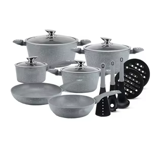 Edenberg EB5620 Grey 15pcs Cookware Set