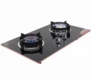Bolesi 2 Burner Inbuilt Glass Hob Cooker with Gas Sensor