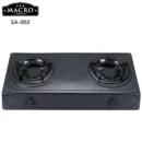 Macro SA-002 2 Burner Black Tabletop Cooker