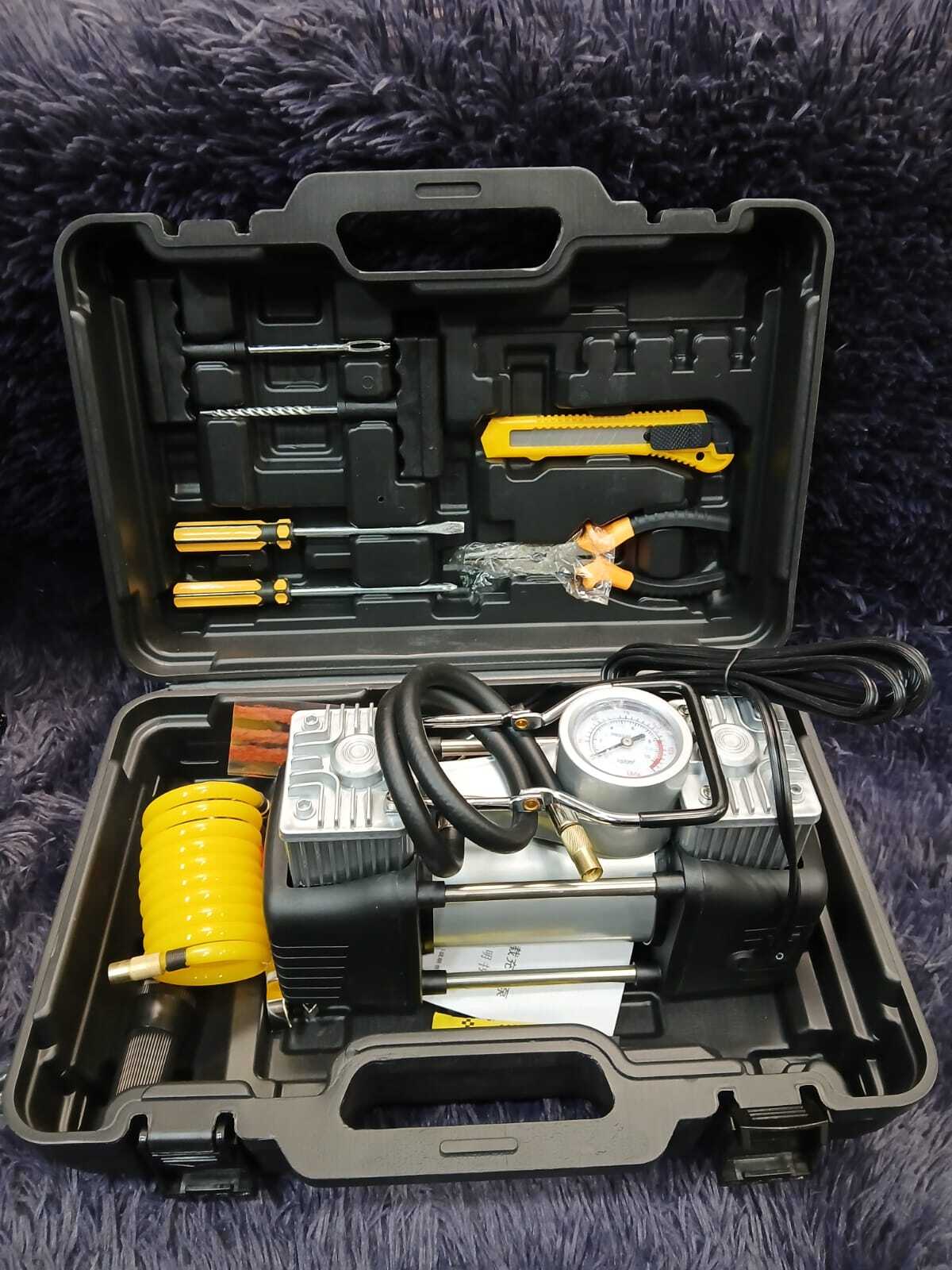 Car Air Compressor With Tool Kit - Image 2