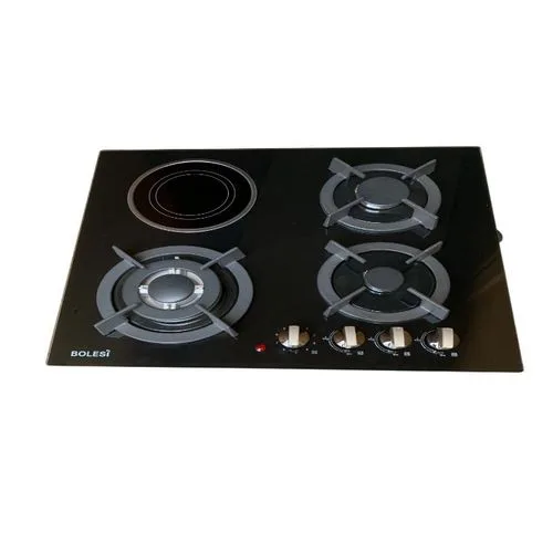 Bolesi 3+1 Inbuilt Glass Hob Cooker with Gas Sensor