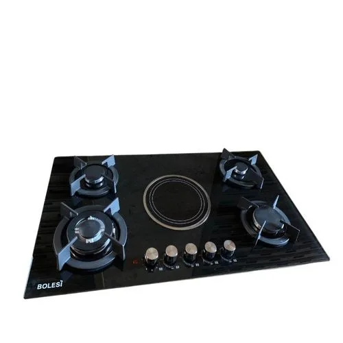 Bolesi 4+1 Inbuilt Glass Hob Cooker with Gas Sensor