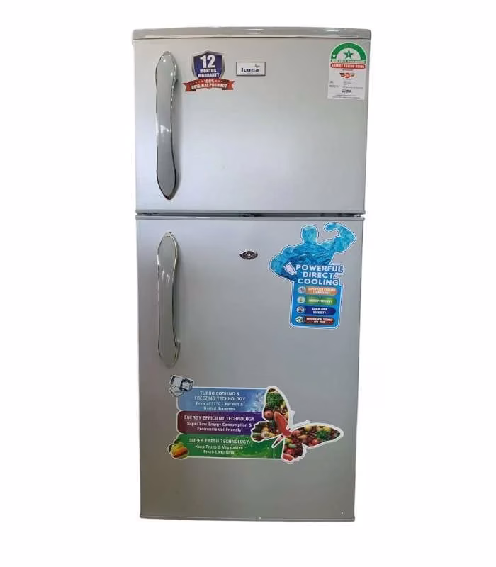 Icona 138L Double Door Refrigerator