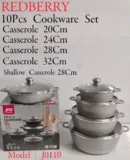 Redberry Jio J-0110 10Pcs Nonstick Cookware Set